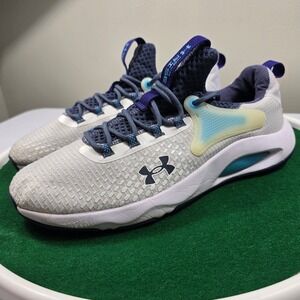 Under‎ Armour HOVR Rise 4 Training Shoes Mens 11.5 White/Blue Athletic Comfort